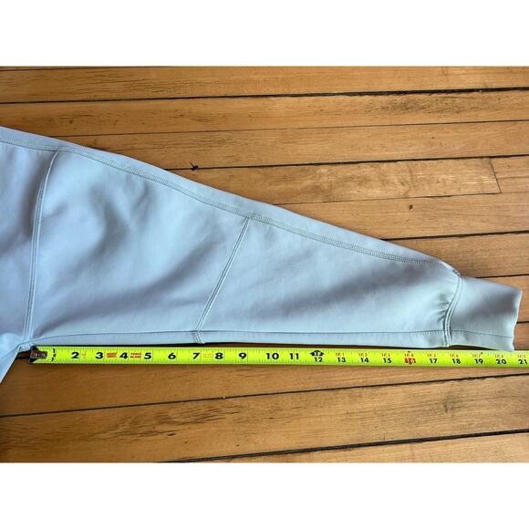 Free People Movement Light Blue Reach The Summit Cropped Hoodie Crop High Neck S - Picture 8 of 14